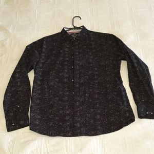 Men's Michael Brandon black shirt.